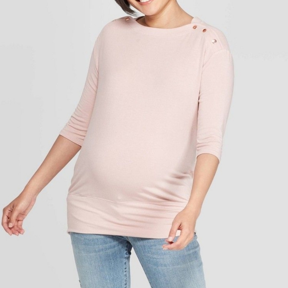 Isabel maternity sweatshirt in pink